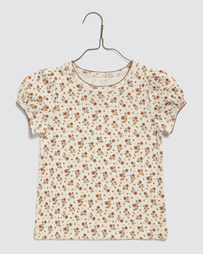 Organic Pointelle T-shirt Bronte Floral