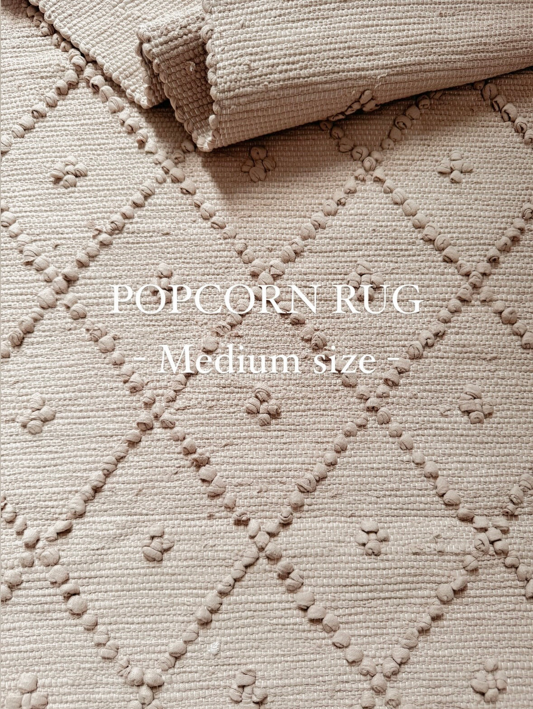 POPCORN RUG / Medium/ Mocha