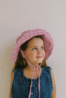 JNR Picnic Check Sunhat