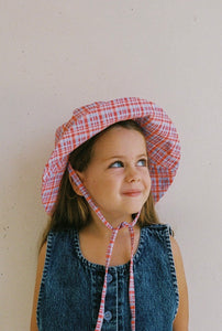 JNR Picnic Check Sunhat