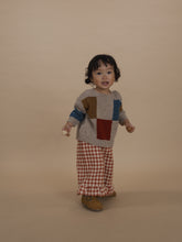 画像をギャラリービューアに読み込む, Block Patchwork Wool Jumper