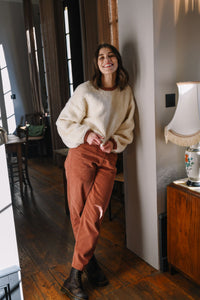 WOMEN OURS SWEAT-SHIRT /ECRU