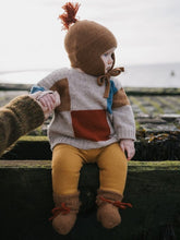 画像をギャラリービューアに読み込む, Block Patchwork Wool Jumper