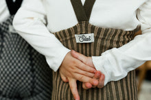 画像をギャラリービューアに読み込む, Footed Tights / Seaweed Brown x Peanut Striped