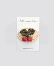 画像をギャラリービューアに読み込む, Crochet Hair Clip Cherry Oval