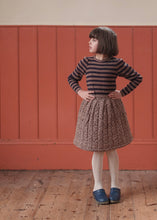 画像をギャラリービューアに読み込む, Organic Pointelle T-shirt Nutmeg Stripe