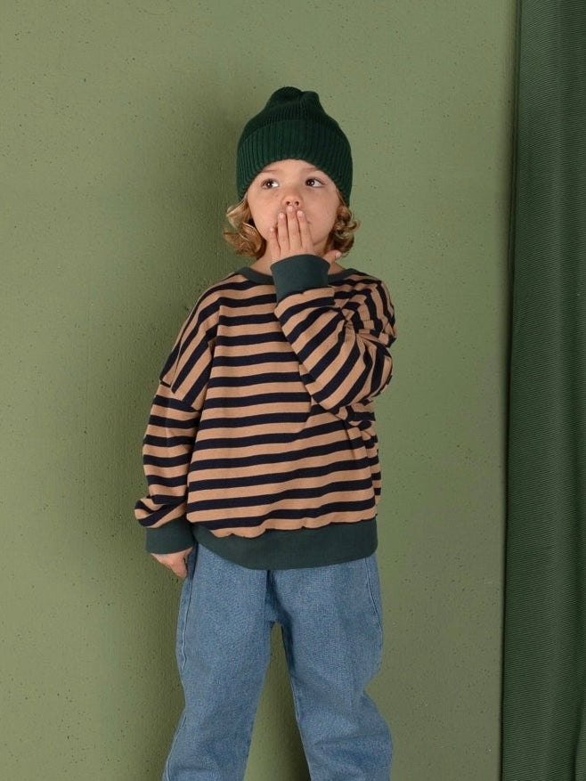 Rel Sweater / Navy Stripe