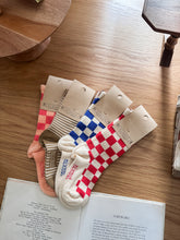 画像をギャラリービューアに読み込む, Checkered Socks / Azul