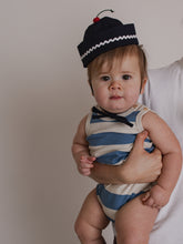 画像をギャラリービューアに読み込む, Deck Chair Stripes Sleeveless Bodysuit