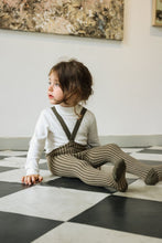 画像をギャラリービューアに読み込む, Footed Tights / Seaweed Brown x Peanut Striped