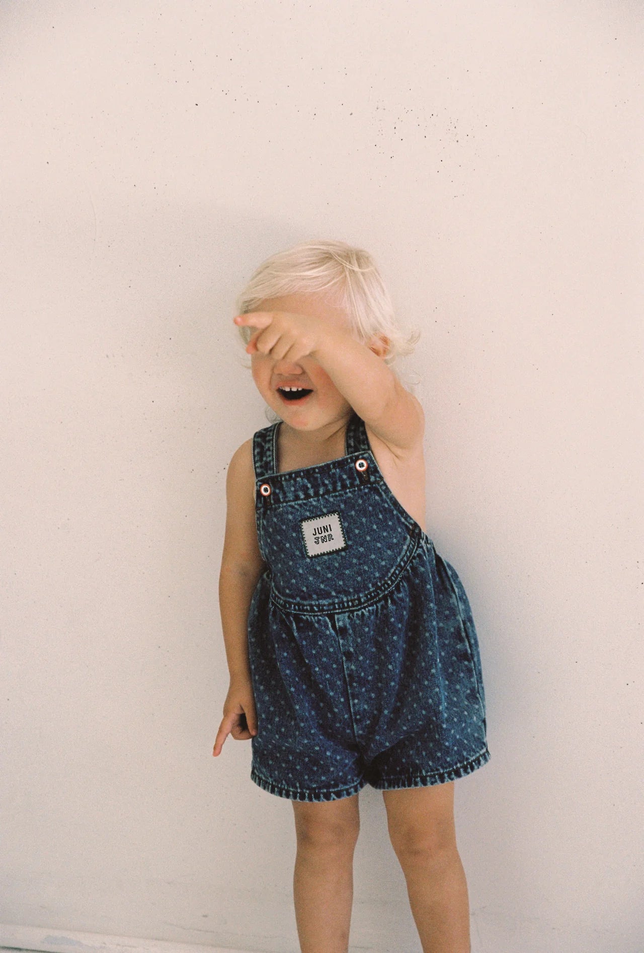 juni デニム　オーバーオール　18m juni デニム オーバーオール 18m JUNI：Charlie Overalls-Patchwork