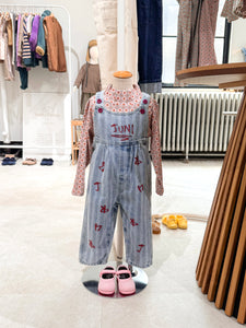 pixel art pattern high neck T / pink