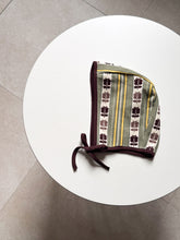 画像をギャラリービューアに読み込む, retro stripe bonnet / khaki