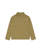画像をギャラリービューアに読み込む, Chicory Stripes Turtle Neck T-Shirt