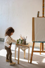 画像をギャラリービューアに読み込む, Footed Tights / Seaweed Brown x Peanut Striped