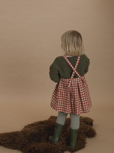 Paprika Gingham Tribe Skirt