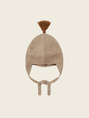 Oatmeal contrast Tassel Hat