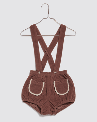 Hastings Romper Velvet in Nutmeg