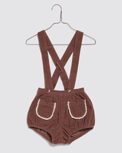 Hastings Romper Velvet in Nutmeg