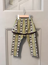 画像をギャラリービューアに読み込む, retro stripe skirted leggings / khaki