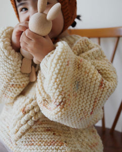Diamond Aran sweater / TOFFE CONFETTI