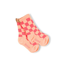 画像をギャラリービューアに読み込む, Checkered Socks / Coral