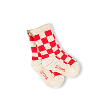 画像をギャラリービューアに読み込む, Checkered Socks / Tomato