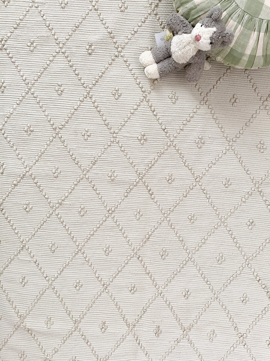 POPCORN RUG / Grey beige / LARGE ”洗えるラグ” ポップコーンラグ – Melty Colors