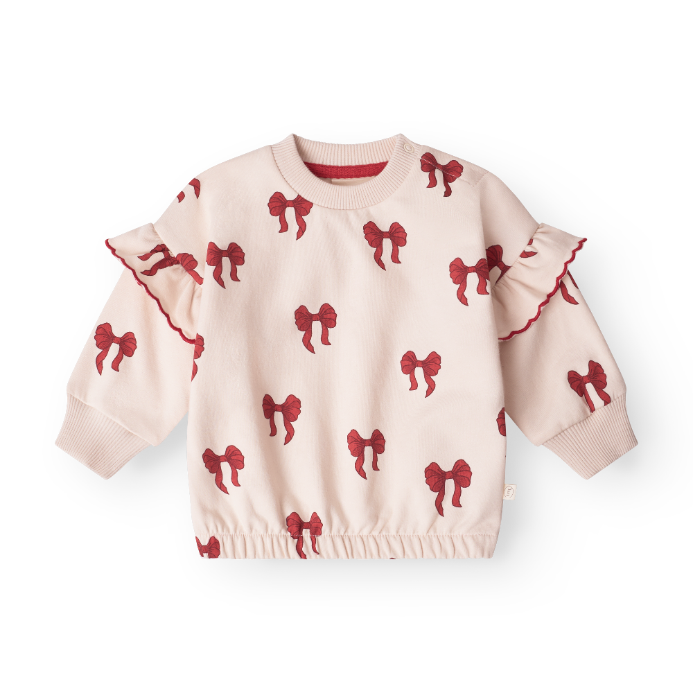 Amelia sweatshirt - Rouge boucle