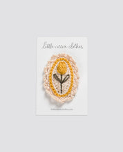 画像をギャラリービューアに読み込む, Crochet Hair Clip Tulip - Yellow
