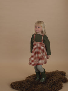 Paprika Gingham Tribe Skirt