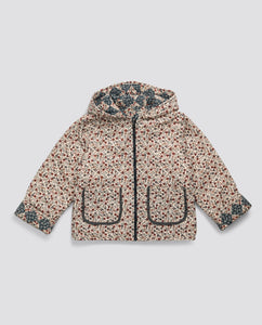 Jojo Reversible Jacket Harlequin and Cottage Floral