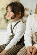 画像をギャラリービューアに読み込む, Footed Tights / Seaweed Brown x Peanut Striped