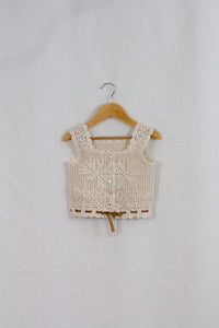 【ラスト1点】iflet crochet camisole. natural