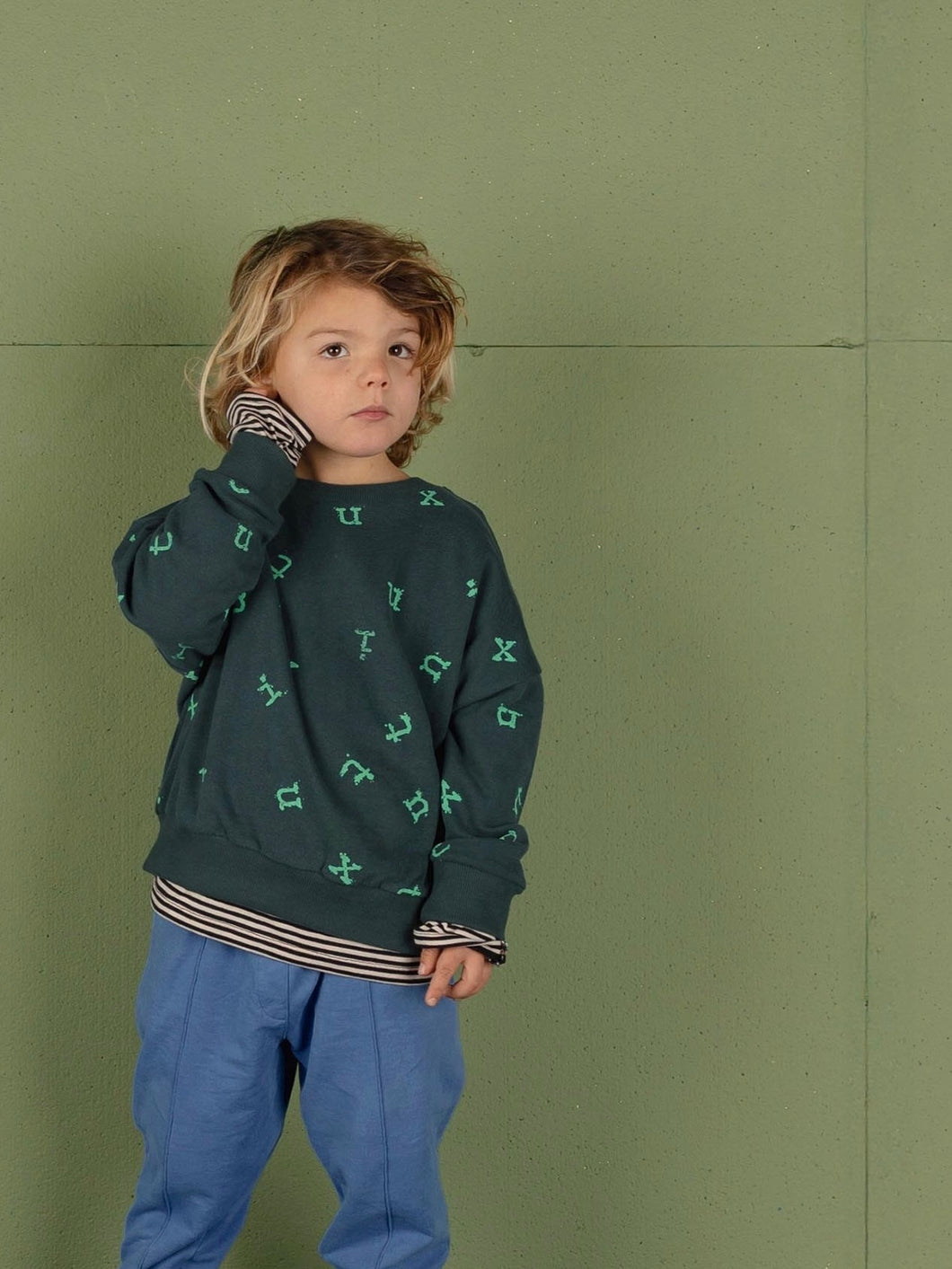 Stamp Sweater / Moss