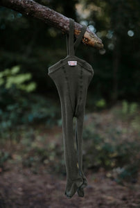 Footed Tights / Olive