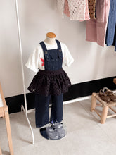 画像をギャラリービューアに読み込む, lace fabric apron / charcoal