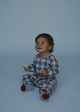 画像をギャラリービューアに読み込む, Fog Blue Gingham Onesie