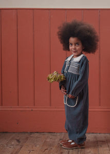 Holly Romper Velvet in Juniper