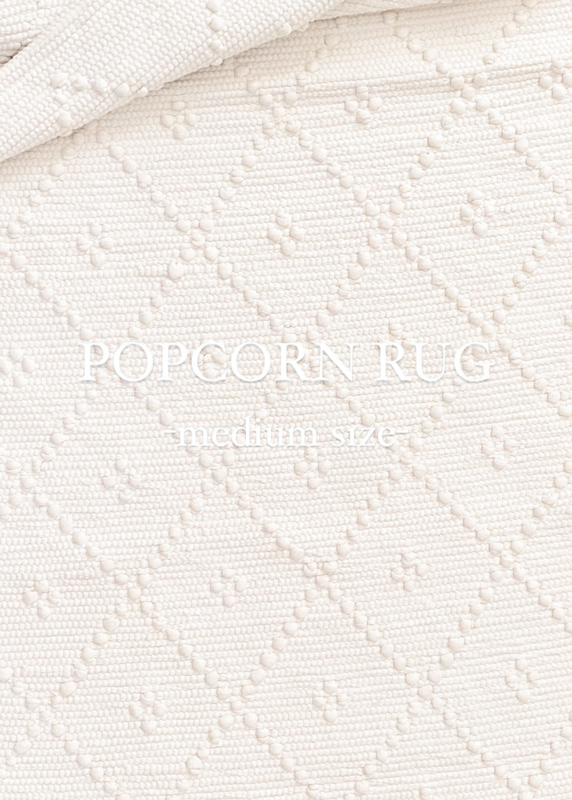 POPCORN RUG / Medium/ Natural White