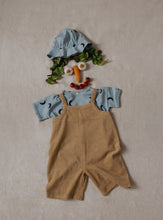 画像をギャラリービューアに読み込む, Wheat Terry Cropped Dungarees