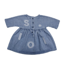 画像をギャラリービューアに読み込む, Kids Soll Denim Sleeve Dress