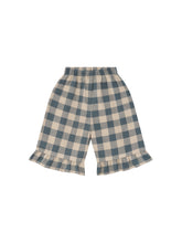 画像をギャラリービューアに読み込む, 【ラスト1点】Fog Blue Gingham Frill Culottes