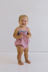 Lottie Romper - Picnic Check