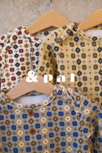 画像をギャラリービューアに読み込む, geometric pattern pants / grey