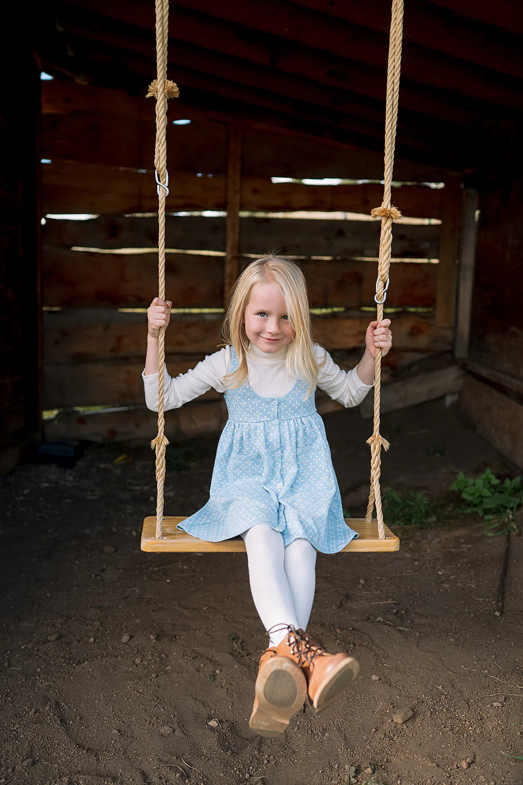 Fable Pinafore | Folk Flower Embroidery