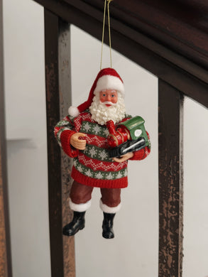 Santa Ornament / Knit , Train