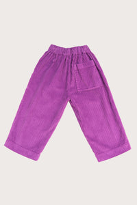 EVER WIDE LEG CORD TROUSERS / PURPLE