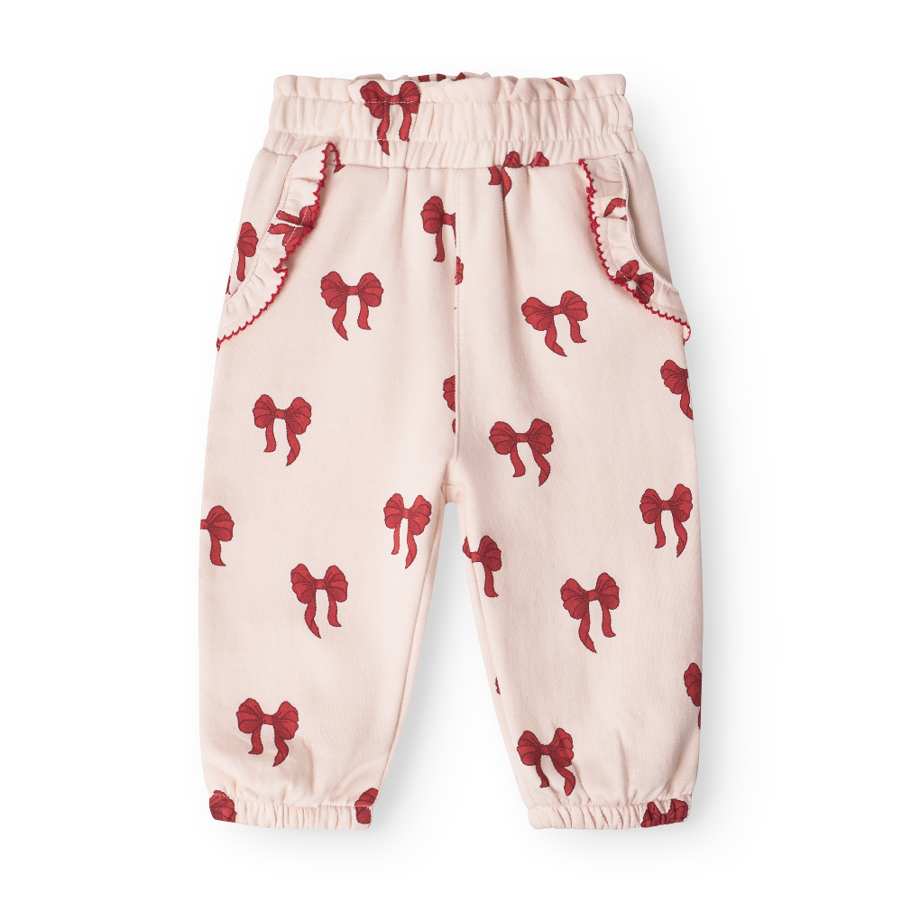 Elsa sweatpants - Rouge boucle