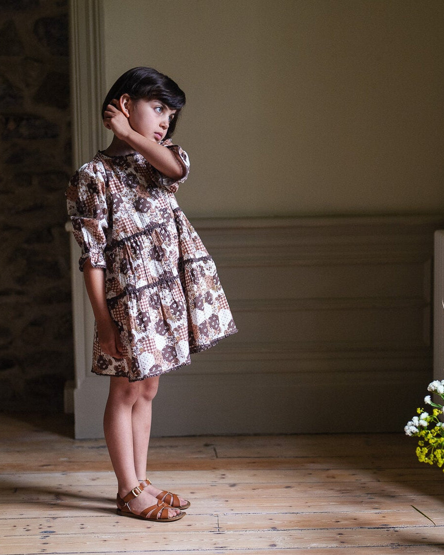 Esme Dress Patchwork Print